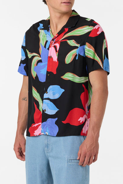 Relaxed Woven Camp Shirt