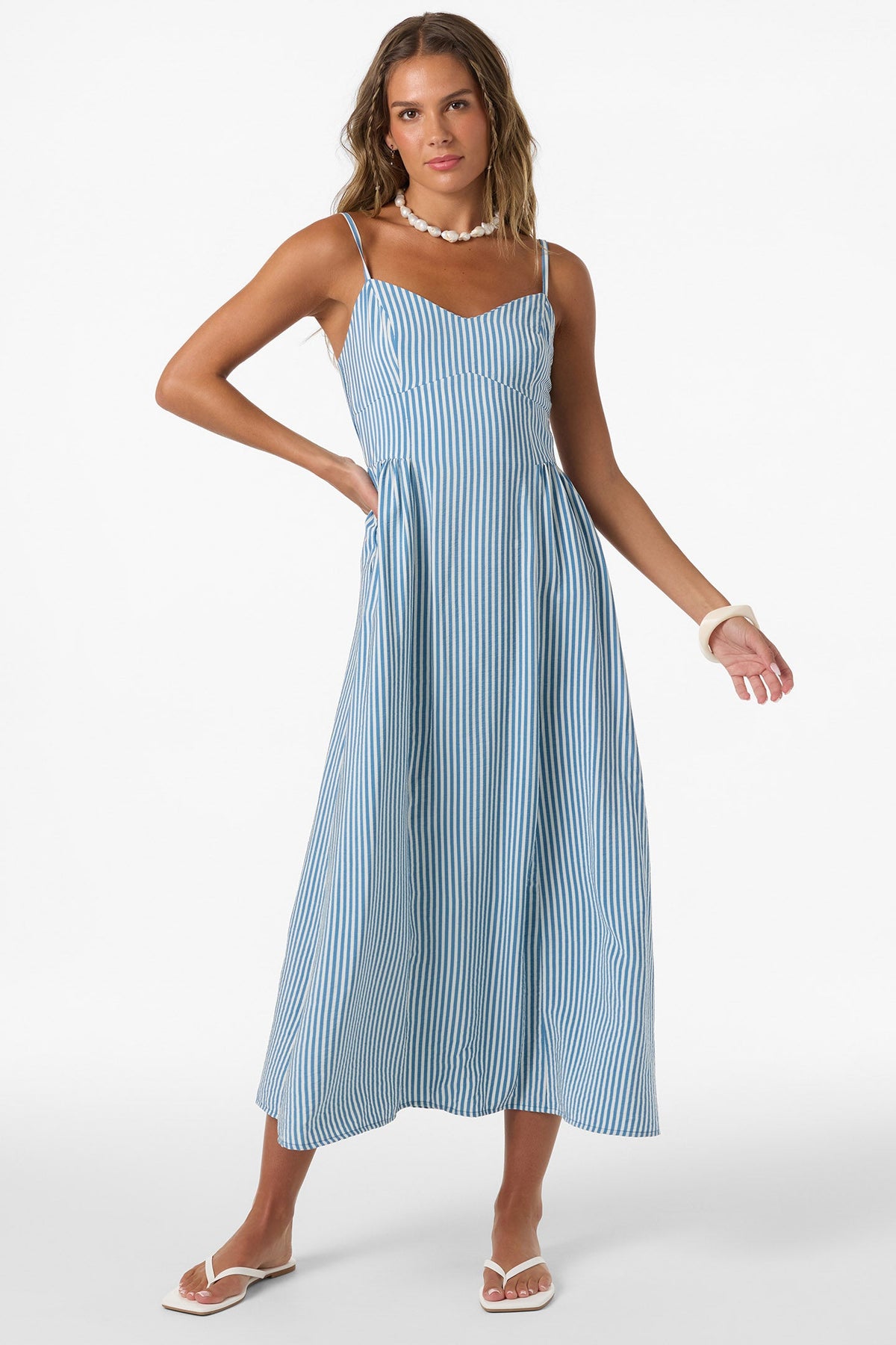 Linden Stripe Midi Dress