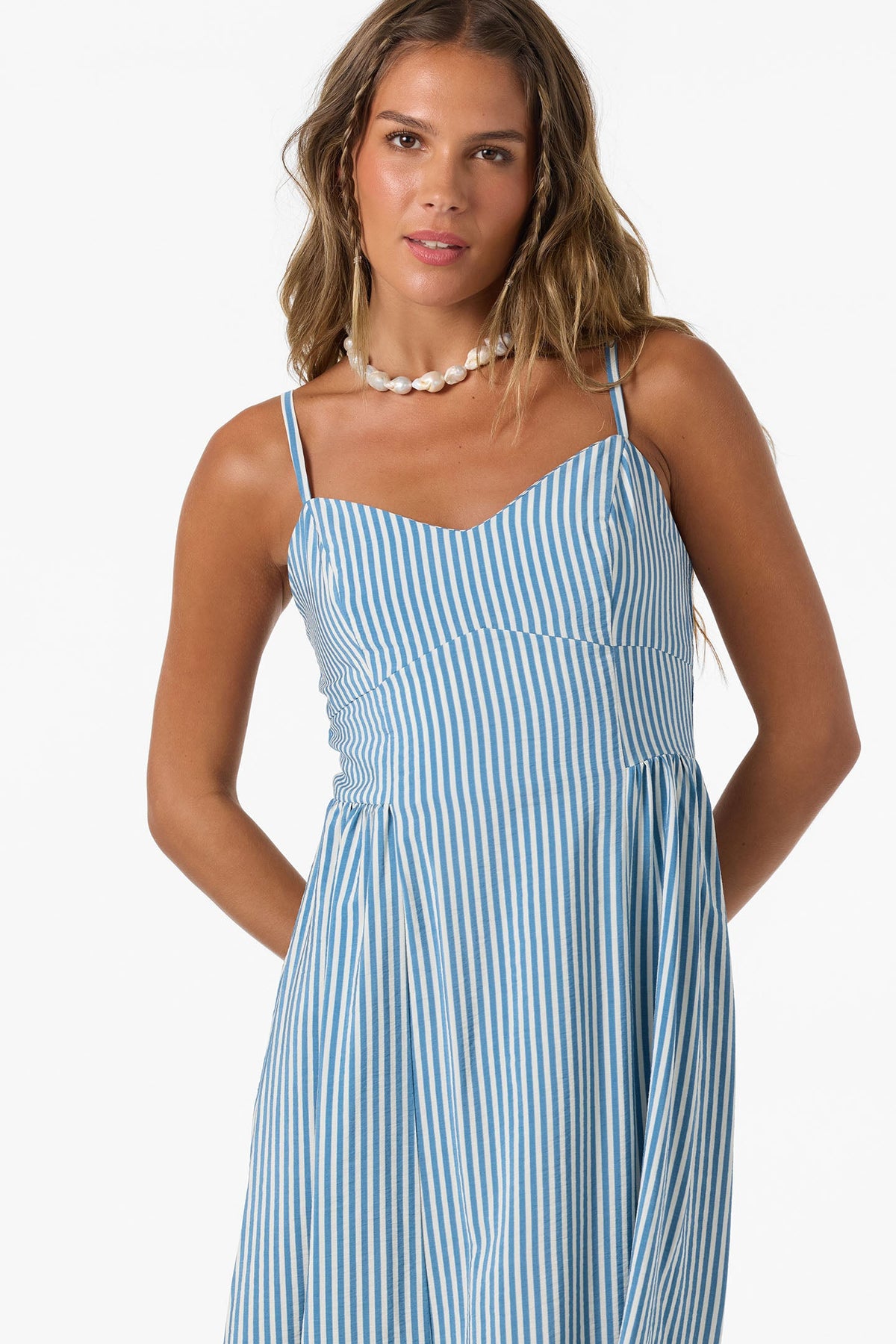 Linden Stripe Midi Dress