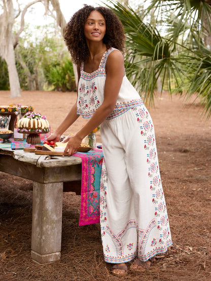 Cece Wide Leg Pants - Ivory