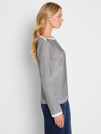 Zig Zag Knit Top
