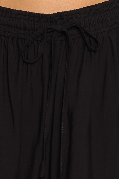 Ayvah Balloon Hem Pants - Black