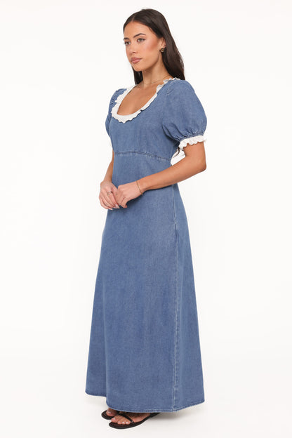Cindy Midi Dress - Indigo