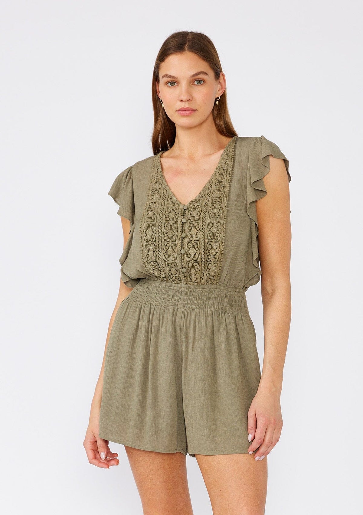 Moxie Crochet Short Romper