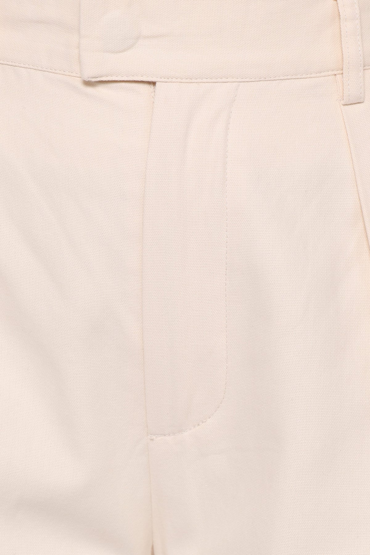Asher Tie Detail Tapered Leg Pants - Cream