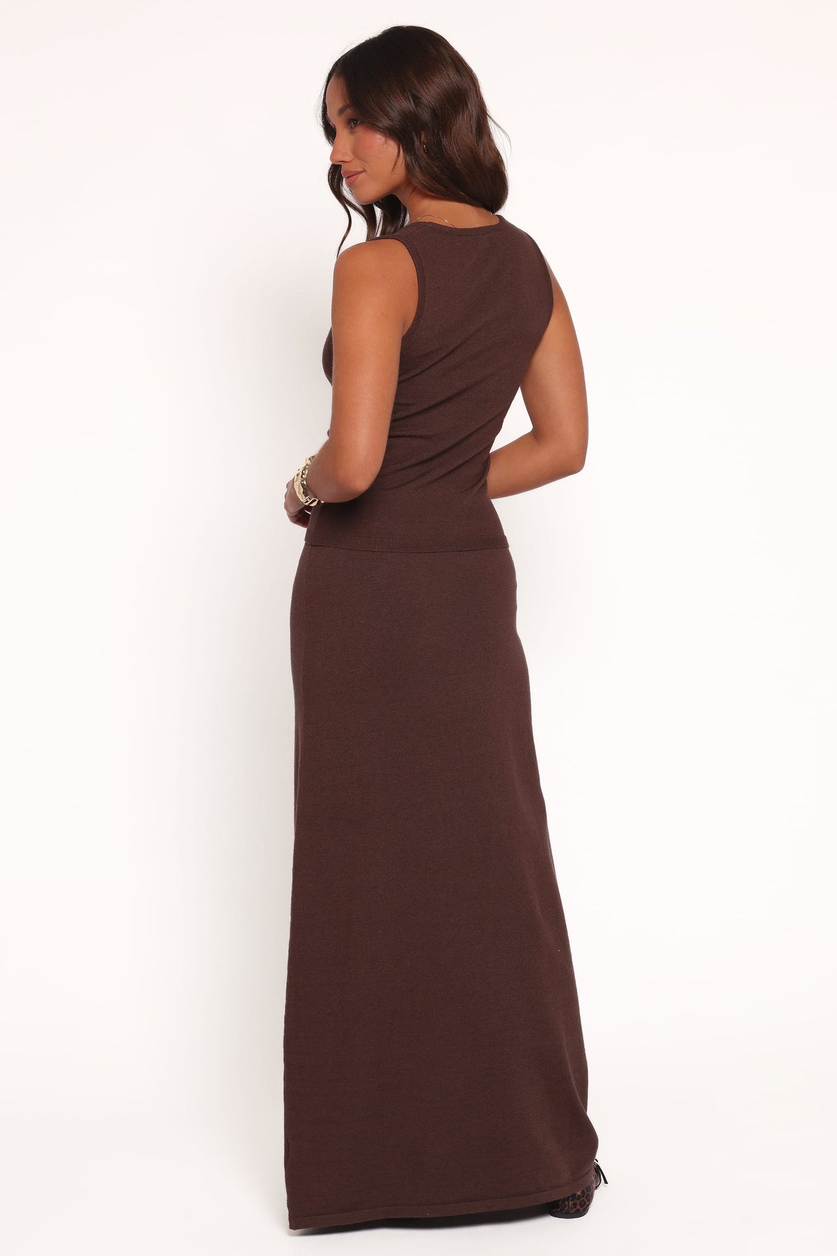 Beatrice Knitted Skirt - Chocolate