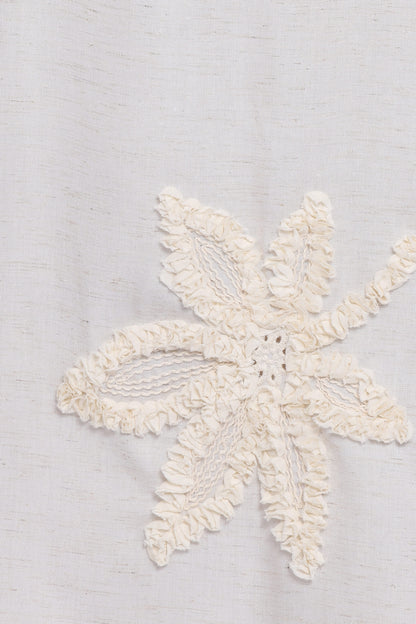 Beverley Embroidered Mini Dress - Cream