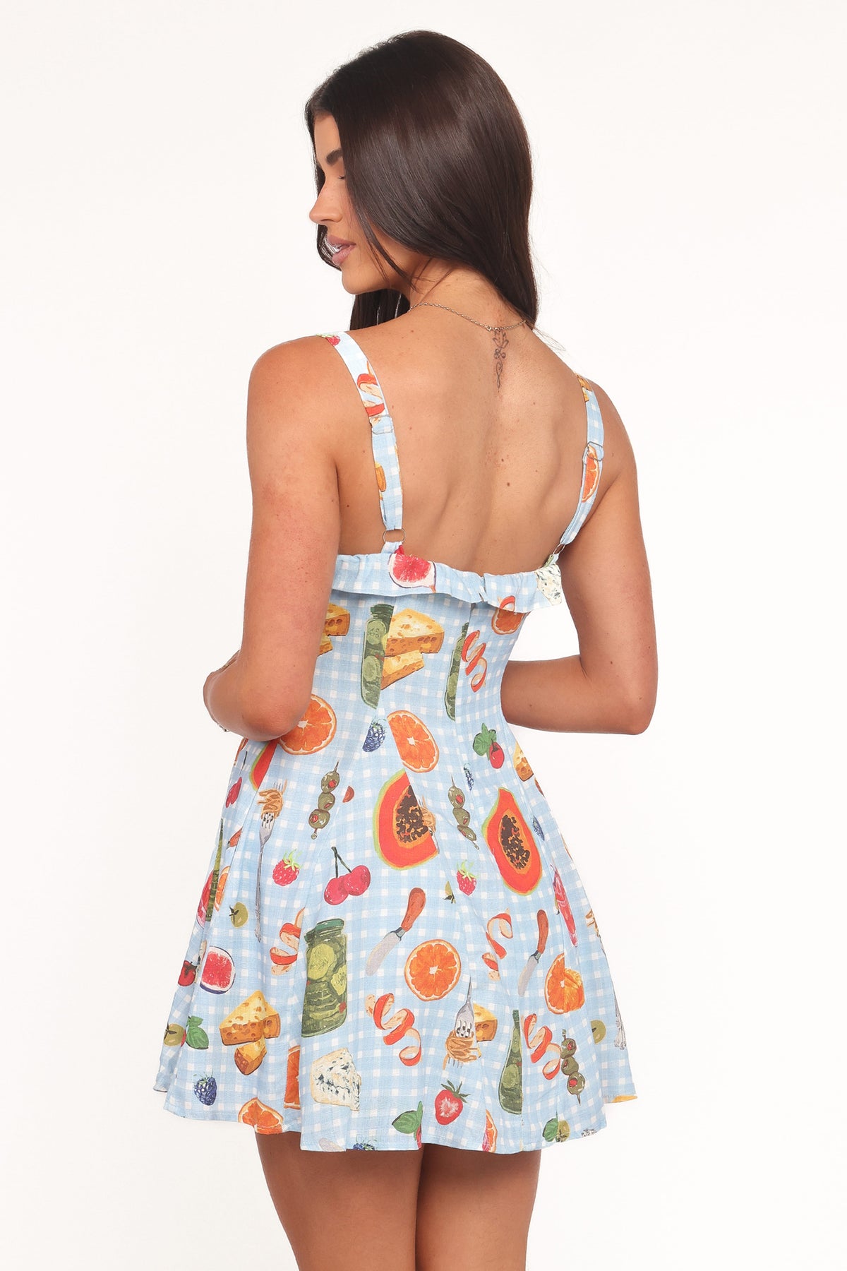 Caitlin Mini Dress - Blue Picnic