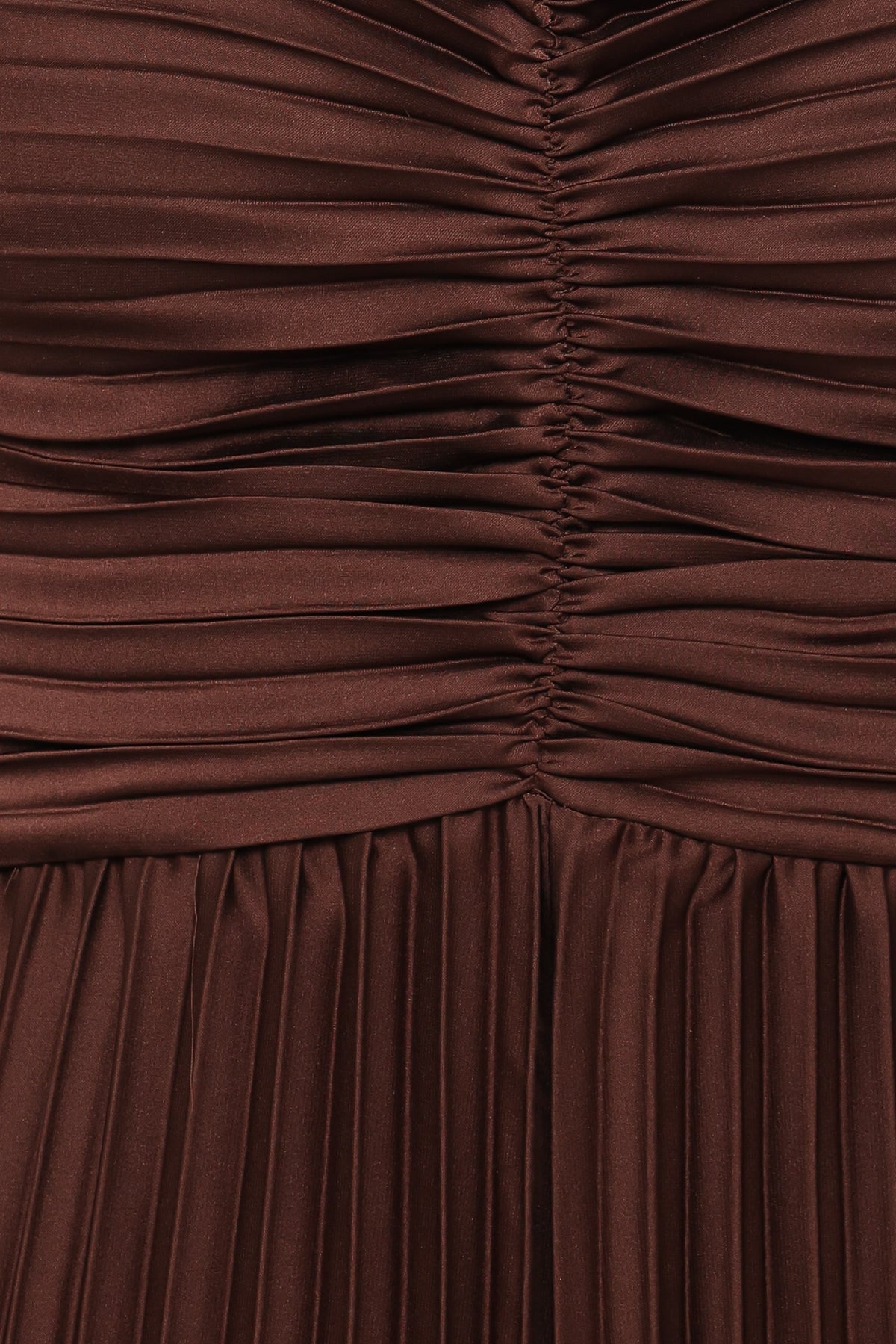 Angelique Pleated Jumpsuit - Chocolate Brown