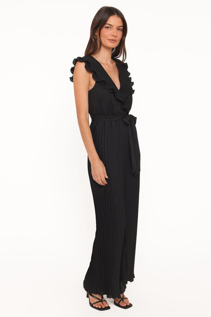 Ariella Wide Leg Jumpsuit - Black