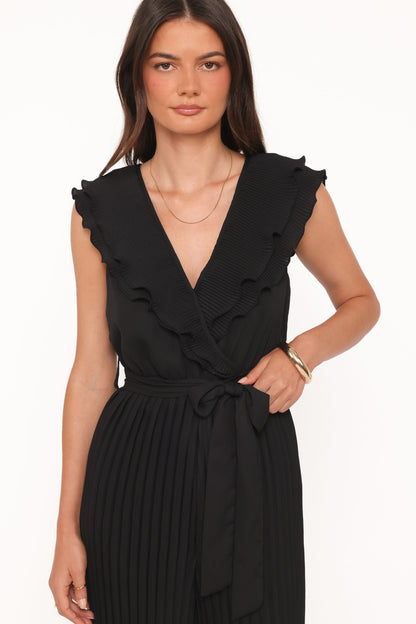 Ariella Wide Leg Jumpsuit - Black