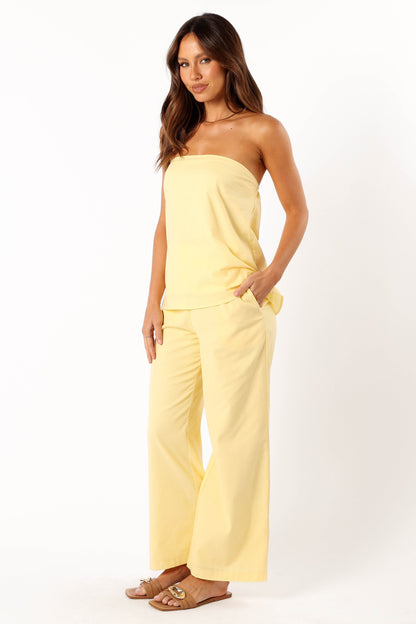 Dakota Pant Set - Lemon