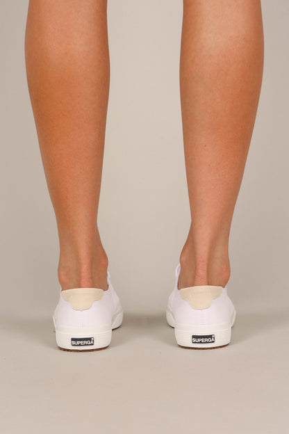 2750 Suede Heel Tab - White Beige