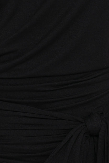 Clarke Off The Shoulder Tie Top - Black