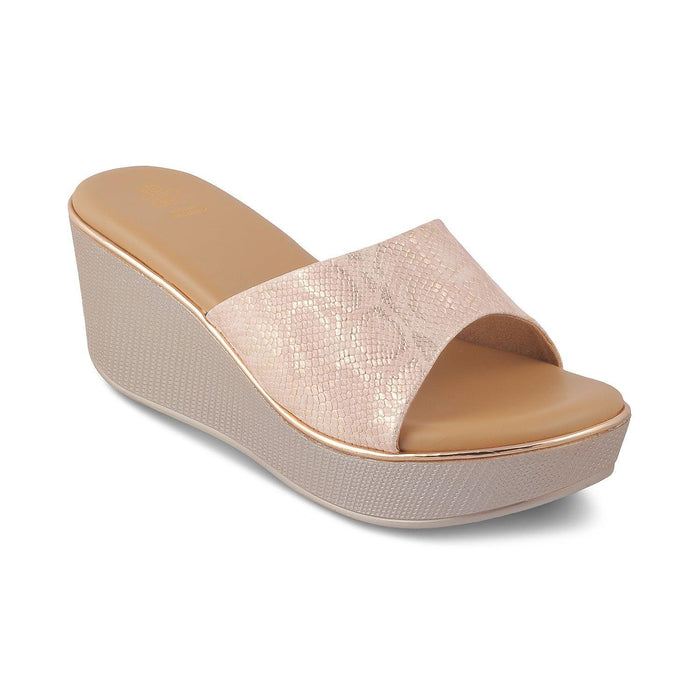 The Sam Champagne Women's Dress Wedge Sandals Tresmode - Tresmode