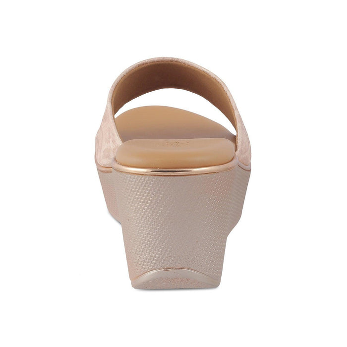 The Sam Champagne Women's Dress Wedge Sandals Tresmode - Tresmode