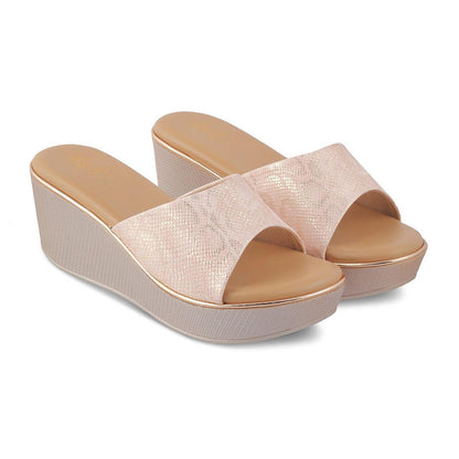 The Sam Champagne Women's Dress Wedge Sandals Tresmode - Tresmode