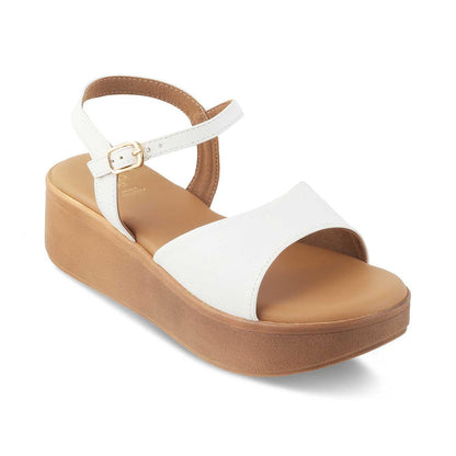 The Sin White Women's Dress Platform Wedge Sandals Tresmode - Tresmode