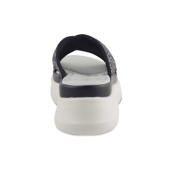 The Tolon Black Women's Dress Wedge Sandals Tresmode - Tresmode