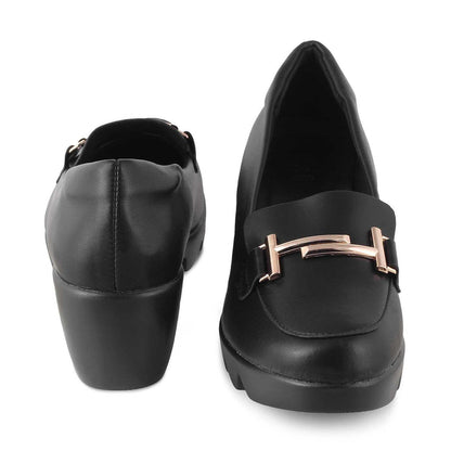 The Torock Black Women's Dress Wedge Sandals Tresmode