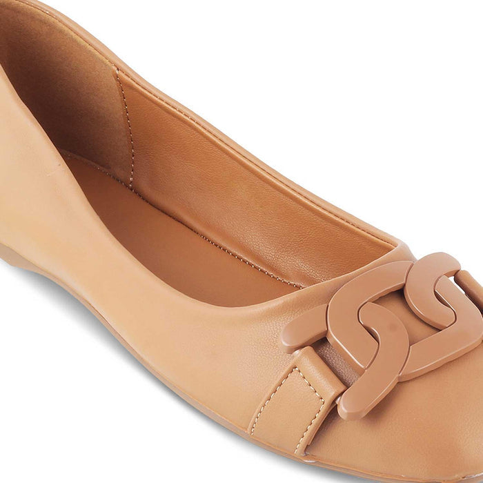 The Tresx Tan Women's Dress Ballerinas Tresmode - Tresmode