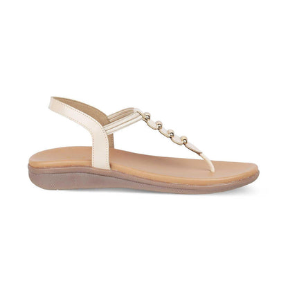 The Velencia TMS-3 Beige Women's Casual Flats Tresmode - Tresmode
