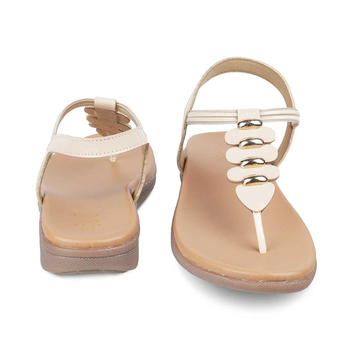 The Velencia TMS-3 Beige Women's Casual Flats Tresmode - Tresmode