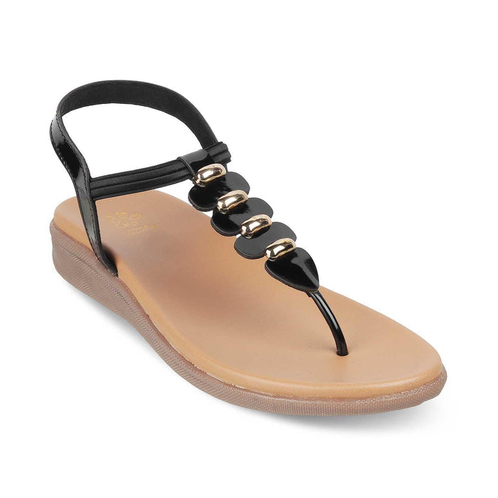The Velencia TMS-3 Black Women's Casual Flats Tresmode - Tresmode