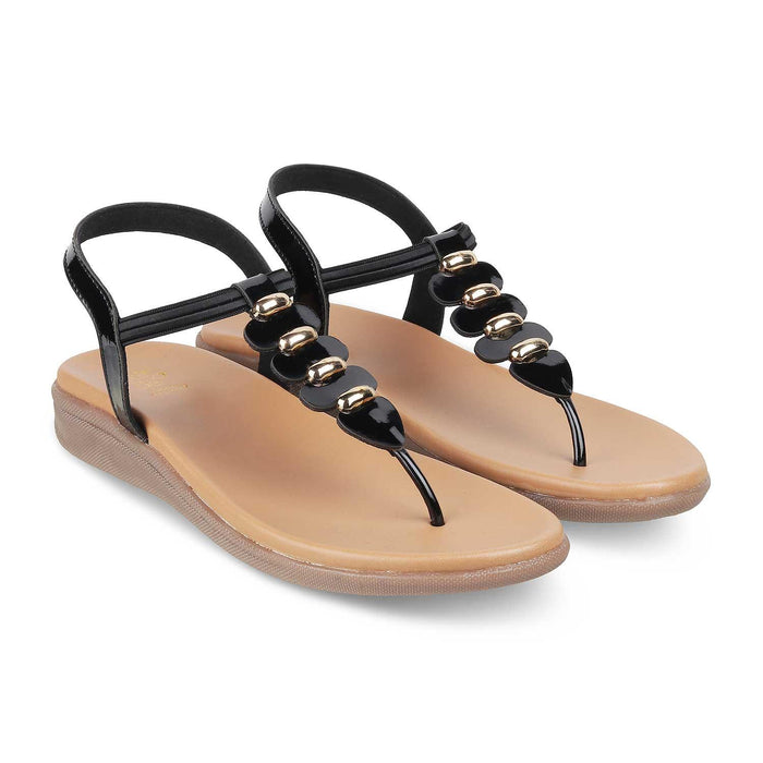 The Velencia TMS-3 Black Women's Casual Flats Tresmode - Tresmode
