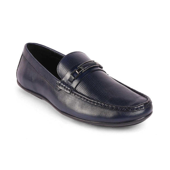 Abia Blue Men's Genuine Leather Loafers Tresmode