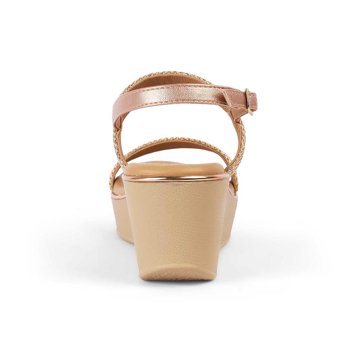 Adola Champagne Women's Vegan-Friendly Wedges Tresmode