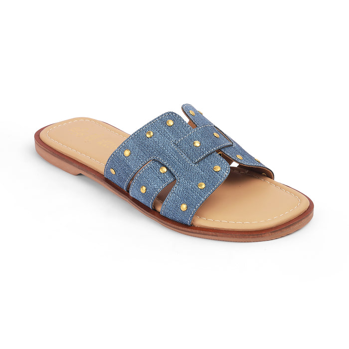 Women's Blue Flats Tresmode