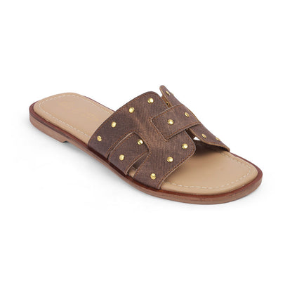 Women's Brown Flats Tresmode