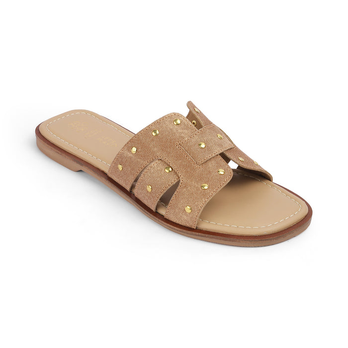 Women's Tan Flats Tresmode