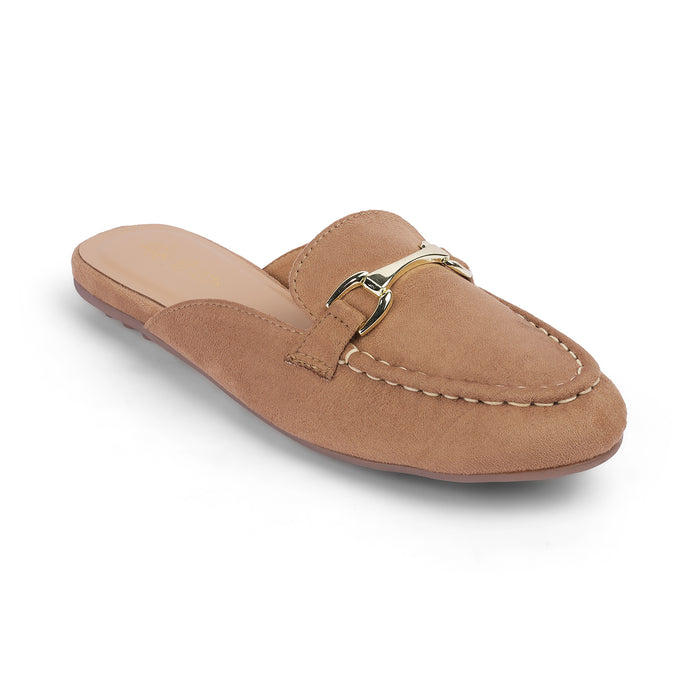 Women's Beige Mules Tresmode