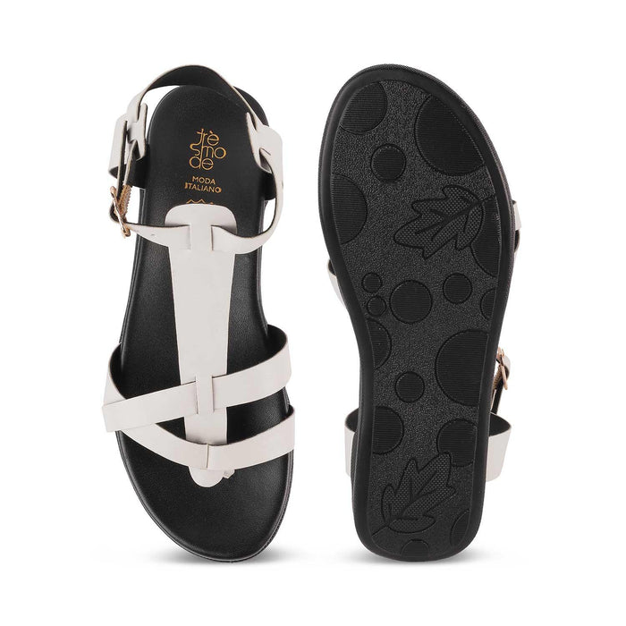 Aglad White Women's Daily Wear Flats Tresmode