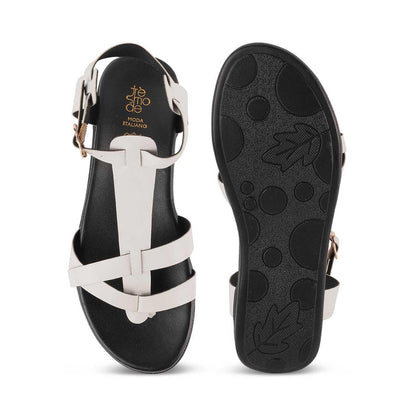 Aglad White Women's Daily Wear Flats Tresmode