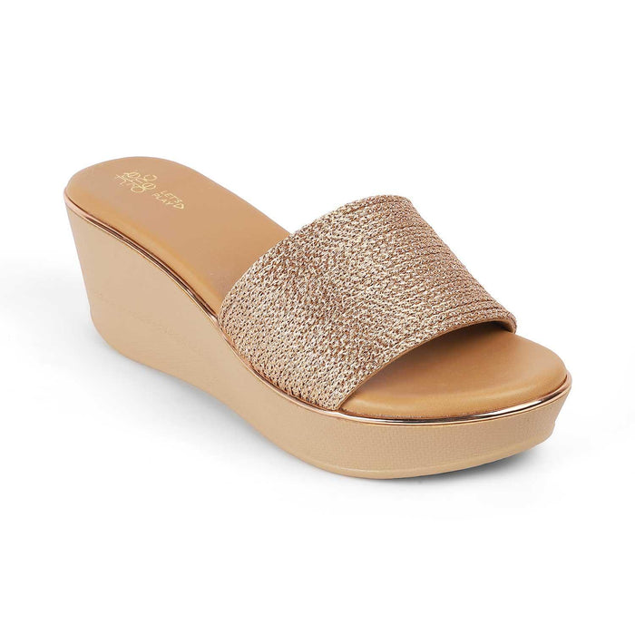 Alake Champagne Women's Vegan-Friendly Wedges Tresmode