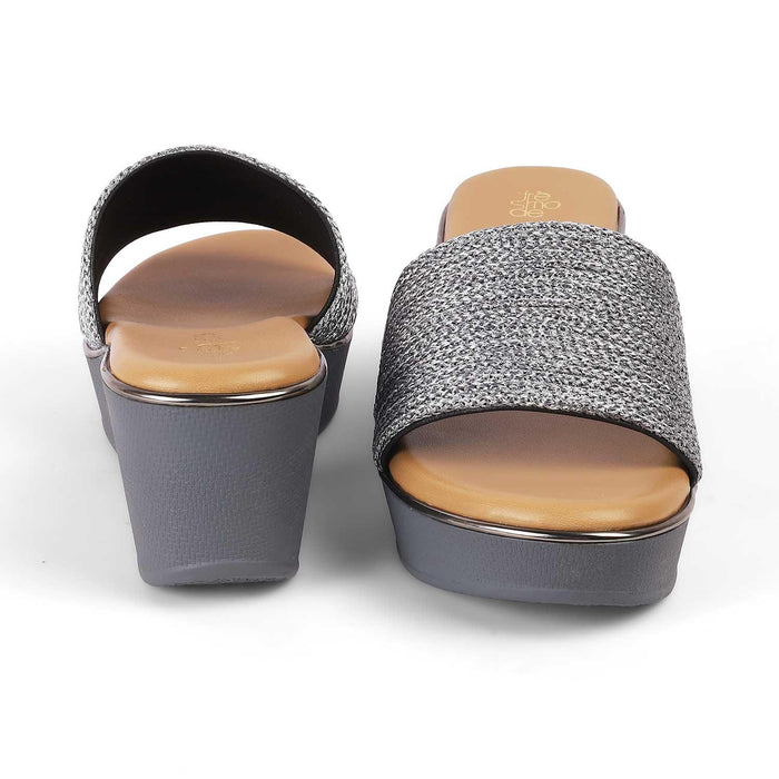 Alake Pewter Women's Premium Sandals Tresmode