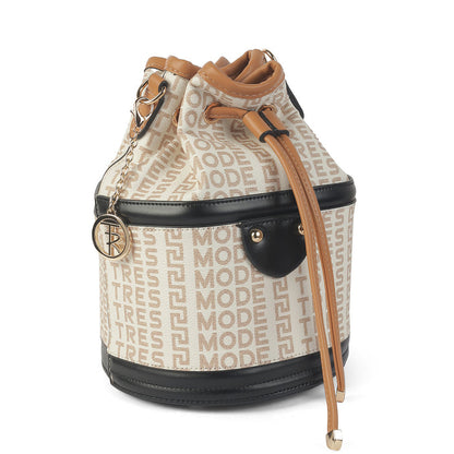 Women's Beige Sling Bag Tresmode