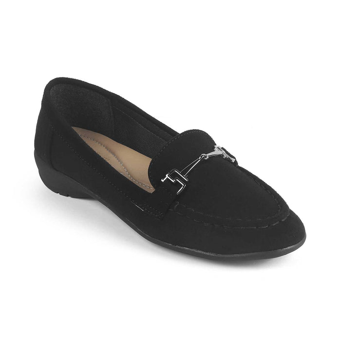 Women's Black Loafers Tresmode