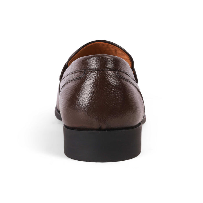 Antli Brown Men's Almond Shape Loafers Tresmode
