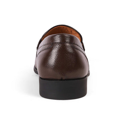 Antli Brown Men's Almond Shape Loafers Tresmode