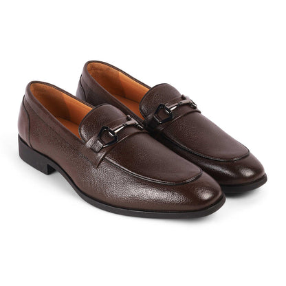 Antli Brown Men's TPR Sole Loafers Tresmode