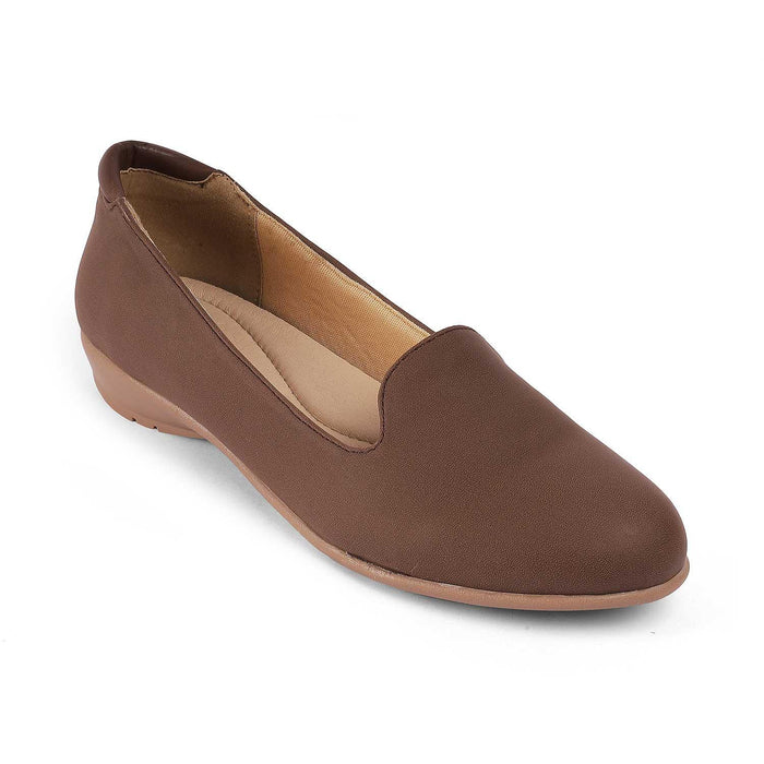 Asamsy Brown Women's Vegan-Friendly Ballerinas Tresmode
