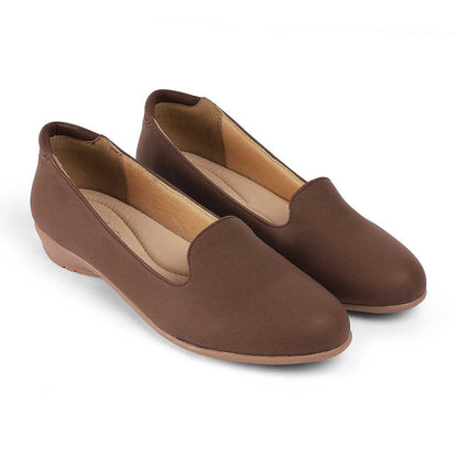 Asamsy Brown Women's Vegan-Friendly Ballerinas Tresmode