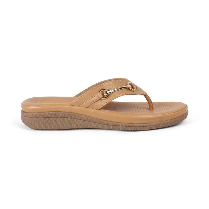 Backs Beige Women's 1.5-inch Platform Flats Tresmode