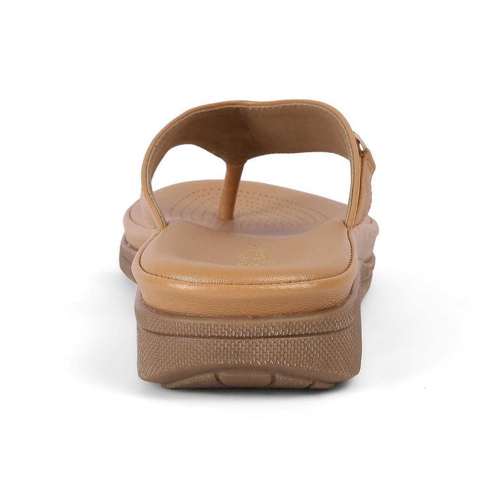 Backs Beige Women's Vegan-Friendly Platform Flats Tresmode