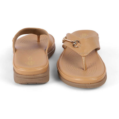Backs Beige Women's TPR Sole Flats Tresmode