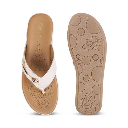 Backs White Women's Everyday Wear Flats Tresmode